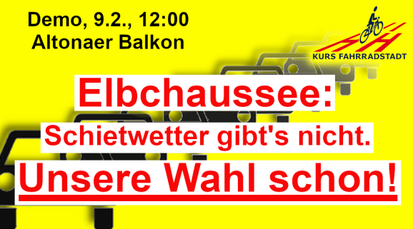 Demo KFHH Elbchaussee Schietwetter